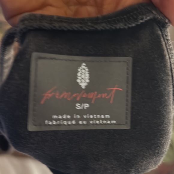 New Free People Hot Shot Onesie Washed Black FP movement - Picture 5 of 5